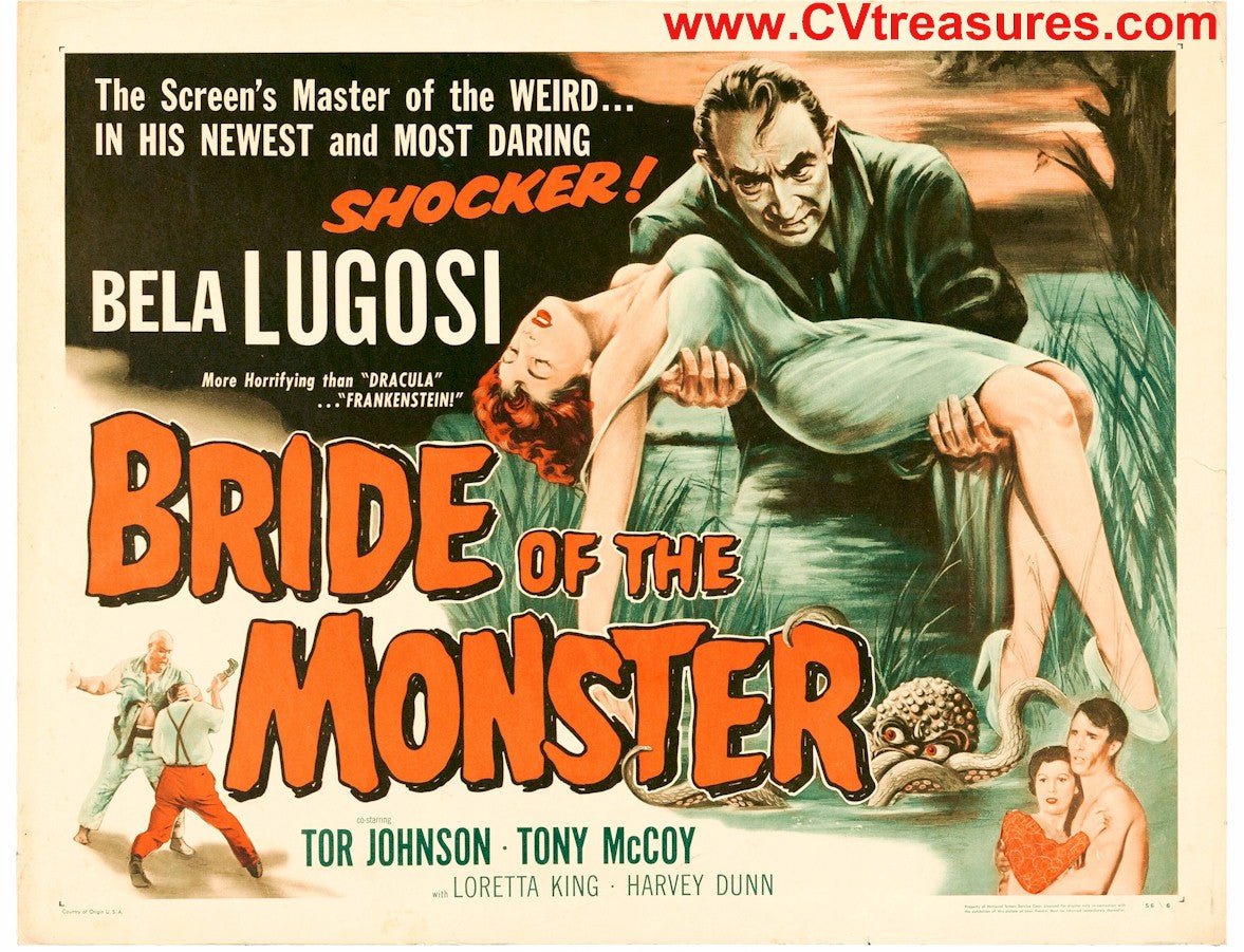 Bela Lugosi Boris Karloff Universal Horror Movie Monsters  Vintage Poster  Masterpieces