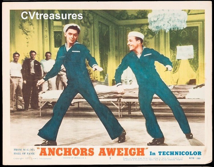 Anchors Aweigh Autographed Original Vintage Lobby Card movie poster Frank Sinatra 55 - 5