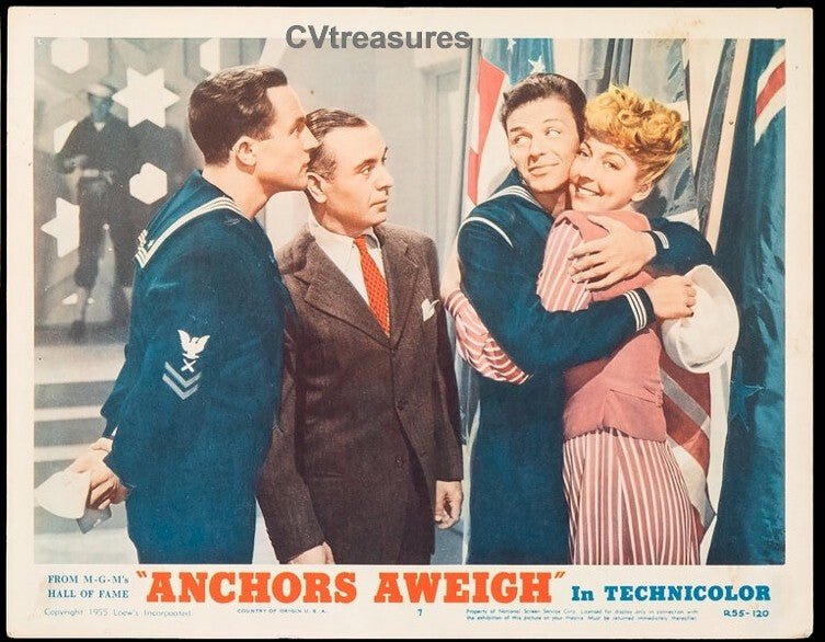 Anchors Aweigh Original Lobby Card movie poster Frank Sinatra 55 - 7