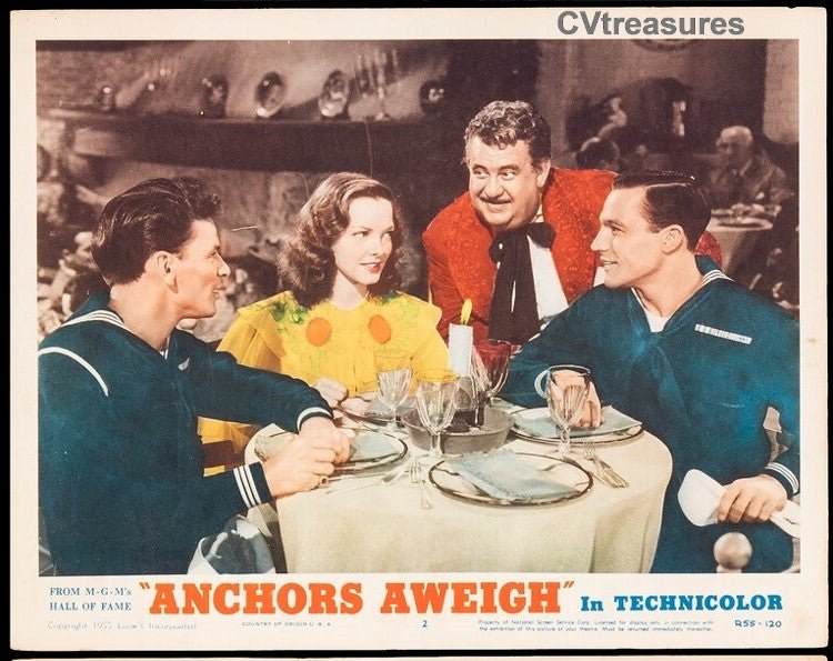 Anchors Aweigh Original Vintage Lobby Card movie poster Frank Sinatra 55 - 5 2