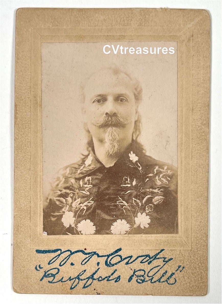 Historical Type I Photo 19th Century Western Buffalo Wild Bill Cody 1880