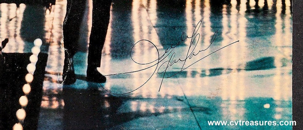 Judy Garland Authentic Signed Autographed Record Album Celebrity Movie Signatures