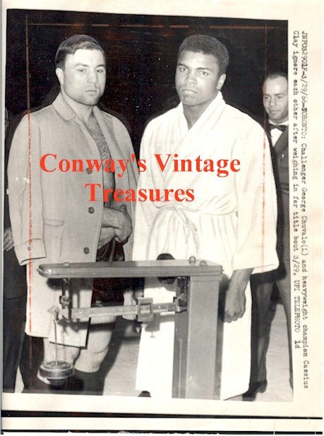 Muhammad Ali Cassius Clay Original vintage fight boxing sports photo 1966