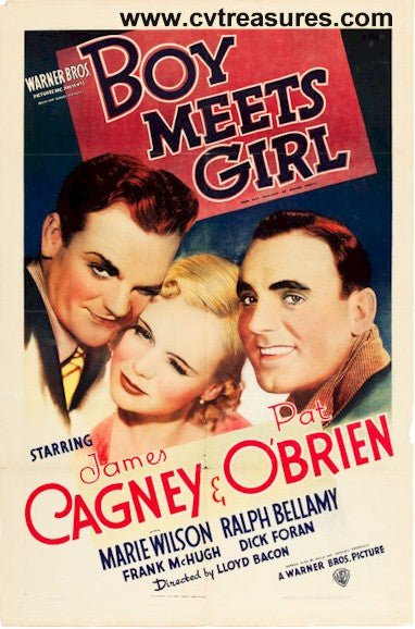 Boy Meets Girl Vintage One Sheet Movie Poster James Cagney 1938