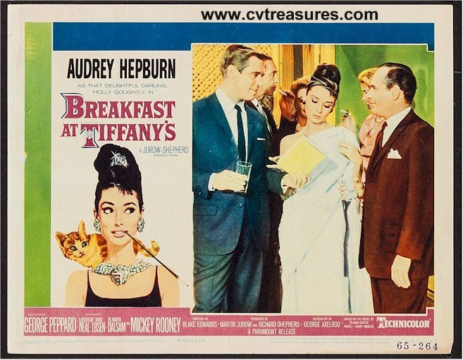 Breakfast at Tiffany'sOriginal Vintage Lobby Card Movie Poster Audrey Hepburn 2