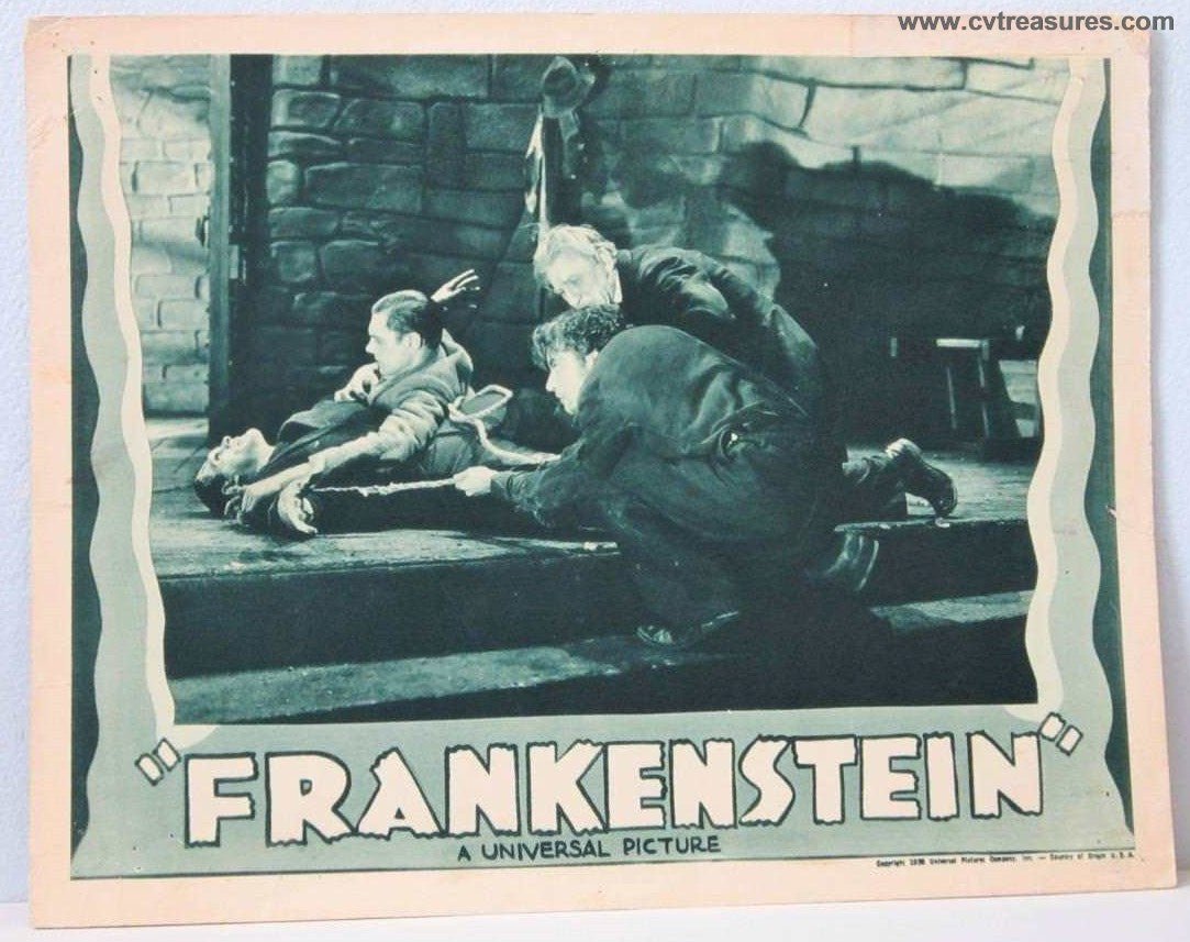 Frankentein Original Vintage Horror Movie Poster Lobby Card Boris Karloff