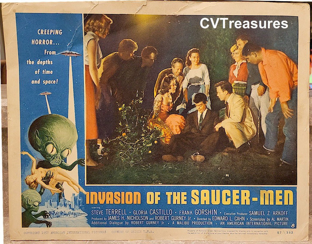 Invasion of the Saucer - Men vintage lobby card movie poster group
