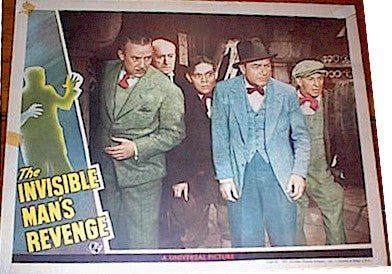 Invisible Man's Revenge, 1944 Horror Classic Lobby Card 1
