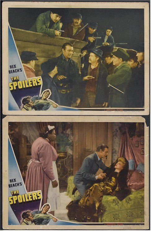 Spoilers John Wayne lobby cards (2) 1942
