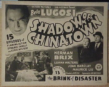 The Shadow of Chinatown, Bela Lugosi 1936 Title Card