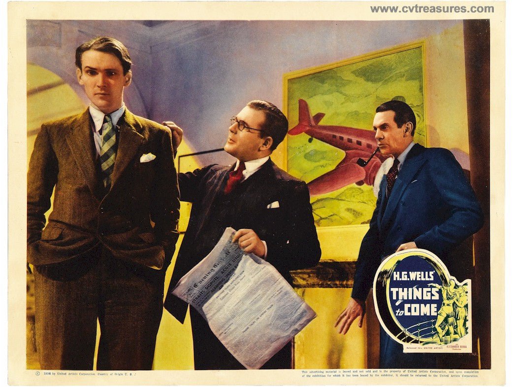 Things To Come Sci - Fi Classic Lobby Card Movie Poster Vintage