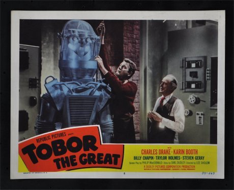 Tobor the Great Orignal Vintage Movie Poster lobby card #8