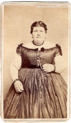 407 Pound Teenager Antique Photo Picture RARE 1860s