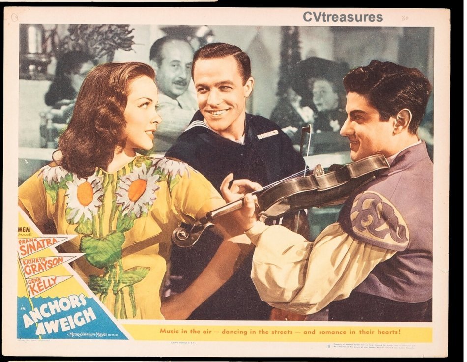 Anchors Aweigh Vintage Film Poster Lobby card Frank Sinatra 8