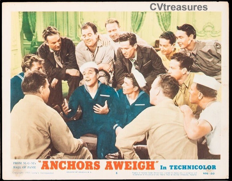 Anchors AweighOriginal Vintage Lobby Card movie poster Frank Sinatra 55 - 6