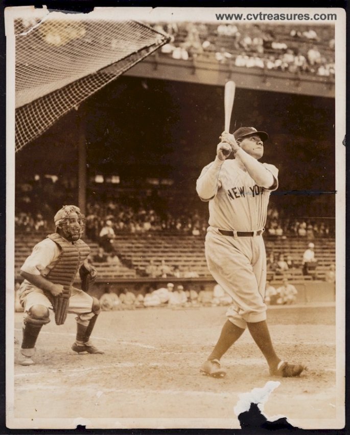 Babe Ruth Rare TYPE 1 PSA Authentic Baseball Yankees Historic Vintage Photo Picture Classic Sports Memorabilia
