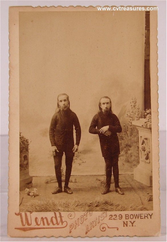 Barnum & Bailey Circus Sideshow Vintage Antique Type 1 Photo Wild Men Of Borneo 1870