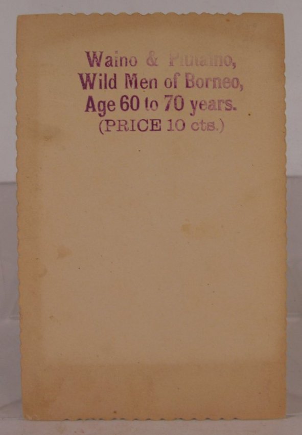 Barnum & Bailey Circus Sideshow Vintage Antique Type 1 Photo Wild Men Of Borneo 1870