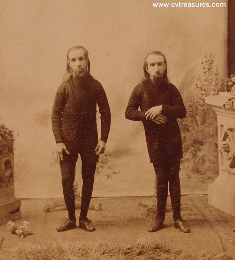 Barnum & Bailey Circus Sideshow Vintage Antique Type 1 Photo Wild Men Of Borneo 1870