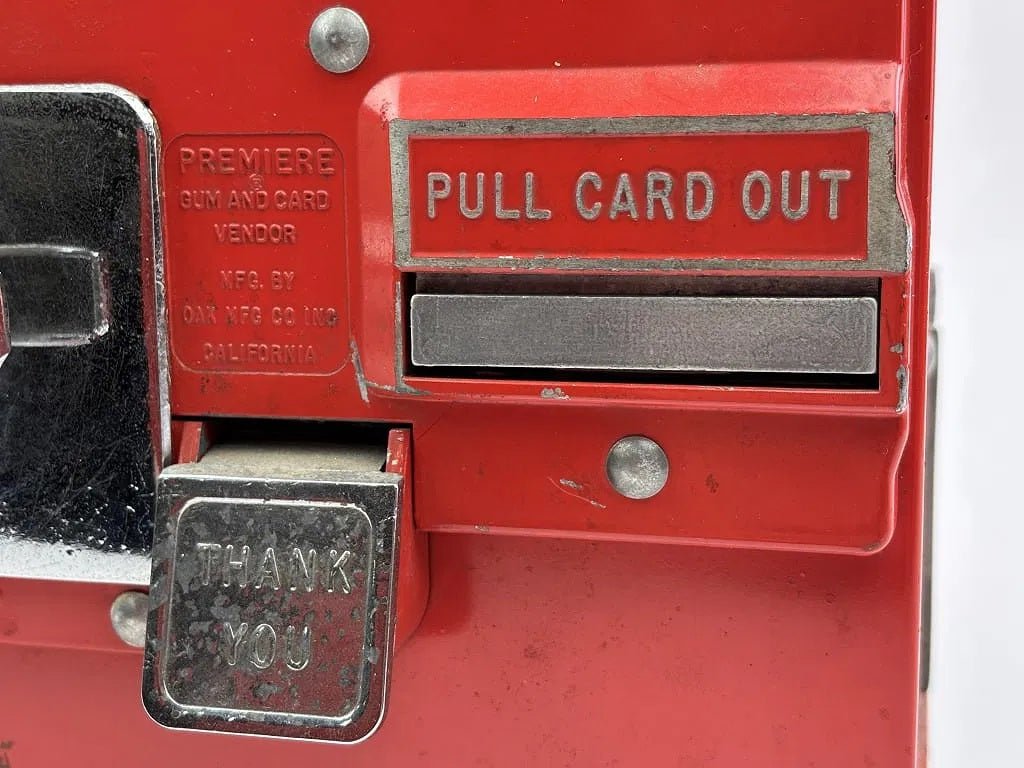 Baseball Trading Card and Gumball Vending Machine Sports Memorabilia 1956 Oak Premiere 2