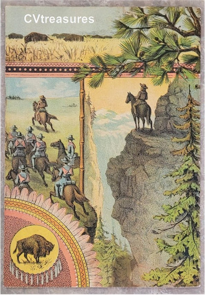 Buffalo Bill Cody Antique Official Wild West Show Program 1884 Vintage Western Memorabilia
