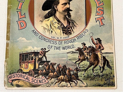 Buffalo Bill Cody Antique Official Wild West Show Program C