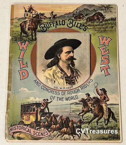 Buffalo Bill Cody Antique Official Wild West Show Program C