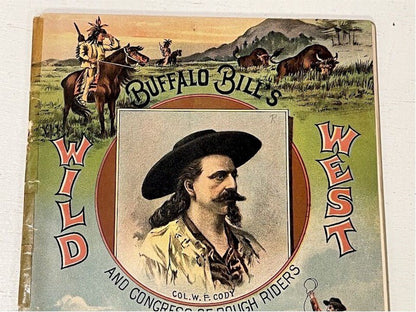 Buffalo Bill Cody Antique Official Wild West Show Program C