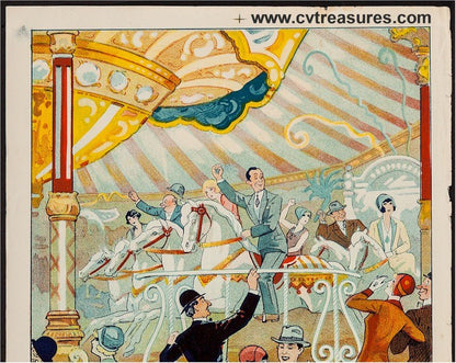 Carrousel Amusement Salon French Poster circa 1915 - 20
