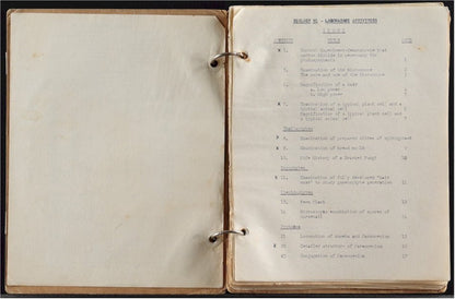 Cary Grant Autographed Signed School Science Notebook