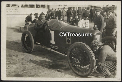 Champion Race Car Driver Original Vintage TYPE 1 Historical Sports Memorabilia Photograph Indy 500 Racing Memorabilia, 1915
