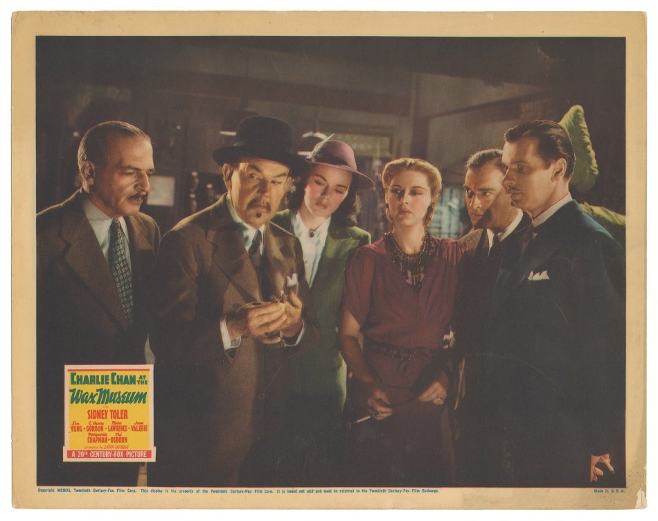 Charlie Chan at the Wax Museum Vintage Movie Theater Poster Lobby Card 3