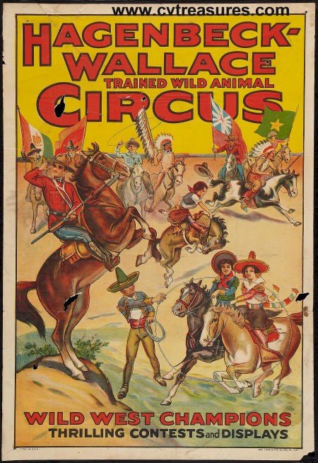 Circus Poster Vintage Hagenbeck - Wallace 1930s