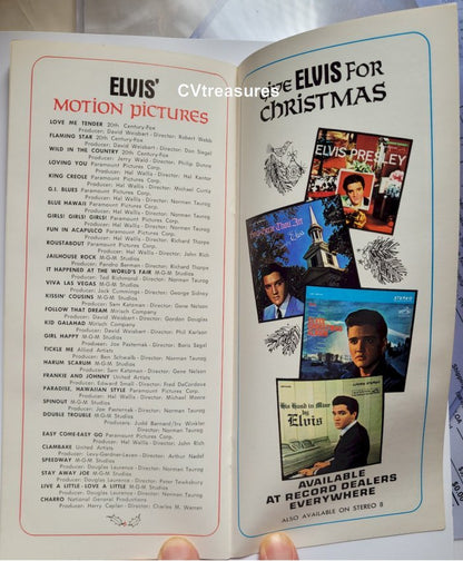 Elvis Presley NBC Television Original Vintage Christmas Promotional Program 1968