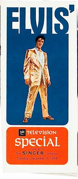 Elvis Presley NBC Television Original Vintage Christmas Promotional Program 1968