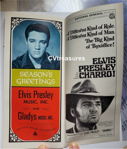 Elvis Presley NBC Television Original Vintage Christmas Promotional Program 1968