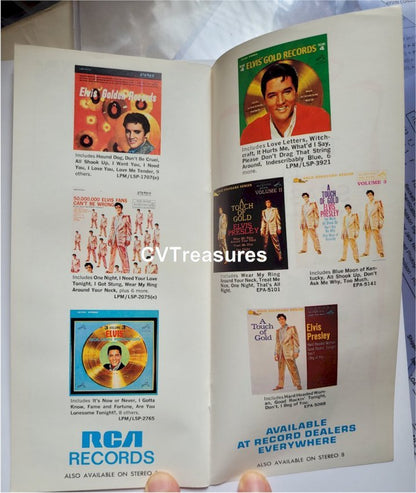 Elvis Presley NBC Television Original Vintage Christmas Promotional Program 1968