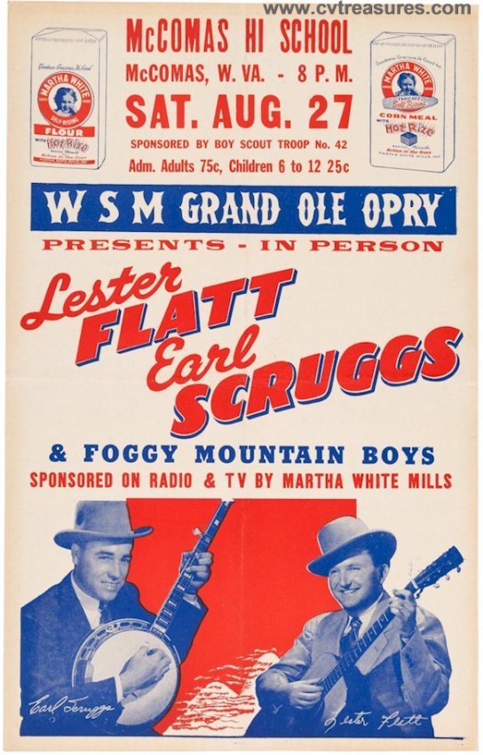 Flatt & Scruggs Original Vintage 1955 Country Bluegrass Concert