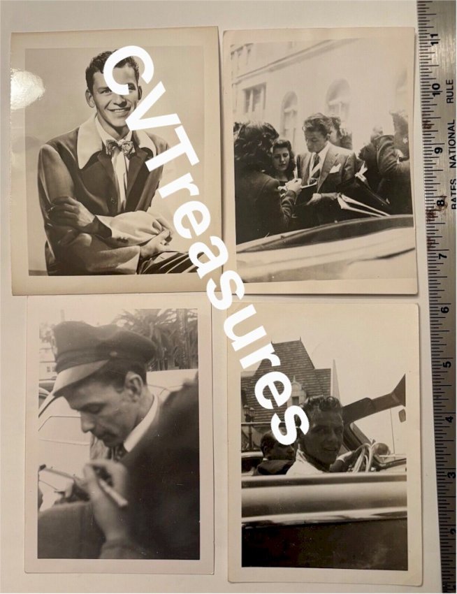 Frank Sinatra RARE Authentic Autographed Signed Photo 1945 JSA Certified