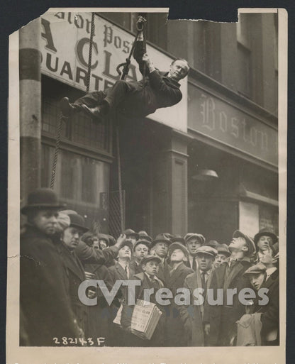 Harry Houdini Rare Stunning Historical Vintage Photograph Boston 1921 TYPE 1 Photo