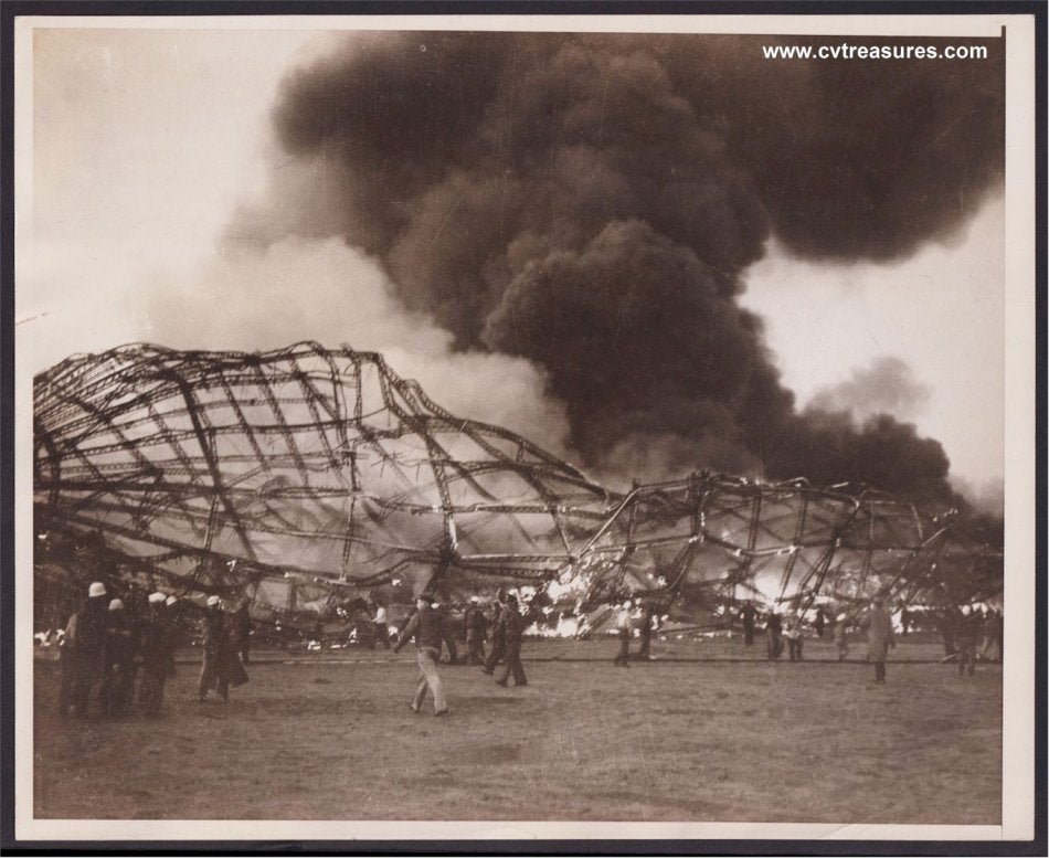 Hindenburg Disaster Original Vintage  TYPE I Photo, 1937 1
