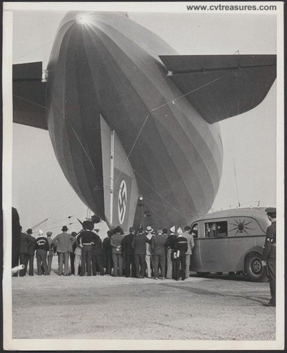 Hindenburg Original Vintage Antique Photo Maiden Voyage 1936