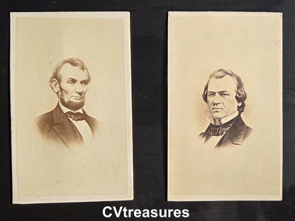 Historic Photographs Abraham Lincoln Andrew Jackson 1864 Presidential Campaign