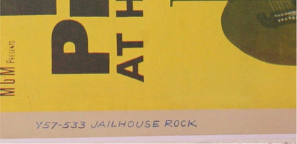 Jailhouse Rock Authentic Original Vintage movie poster One sheet Elvis Presley Rare Style Authenticity Guaranteed