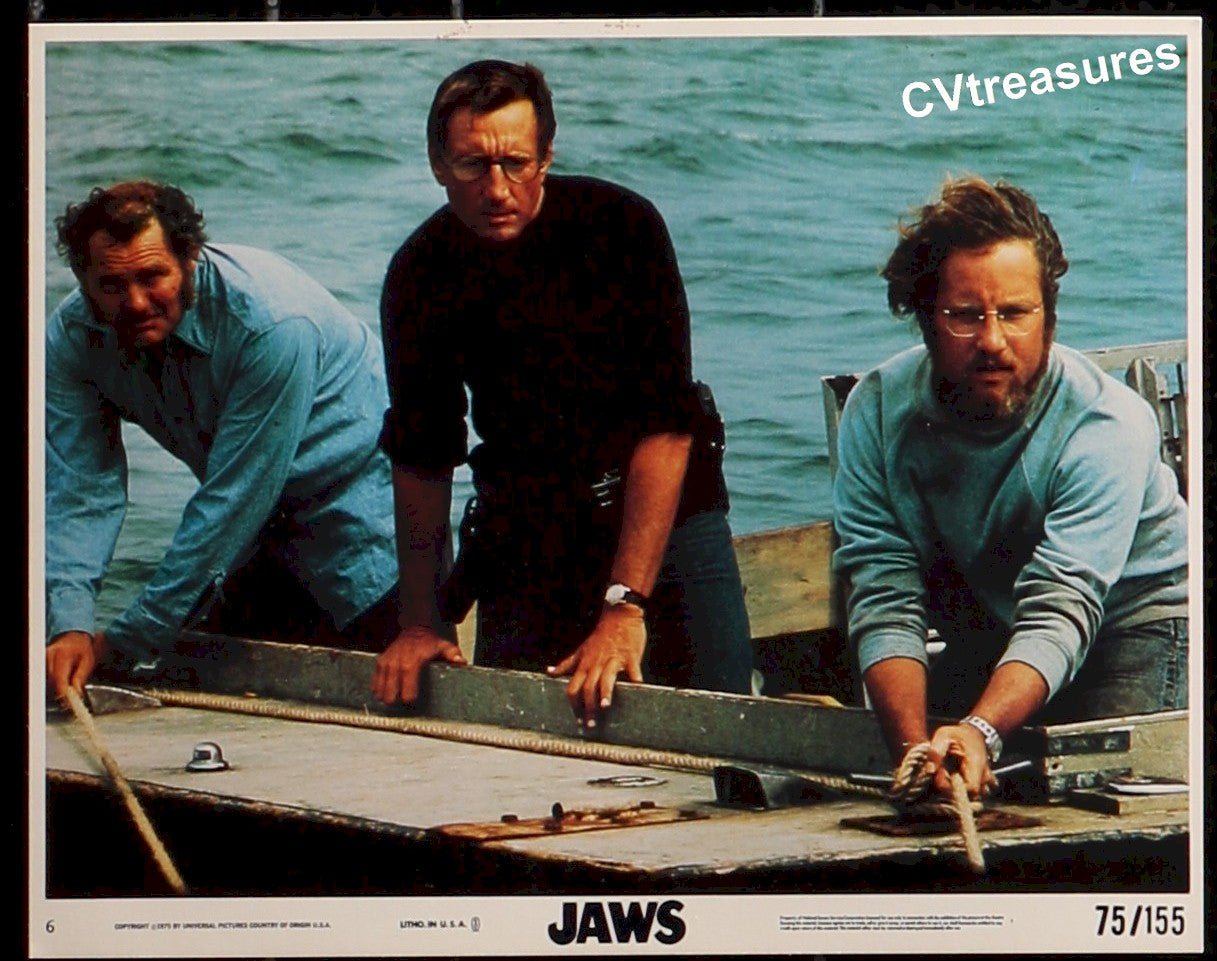 Jaws Original Vintage Mini Lobby Card Movie Theater Posters 1975 ...