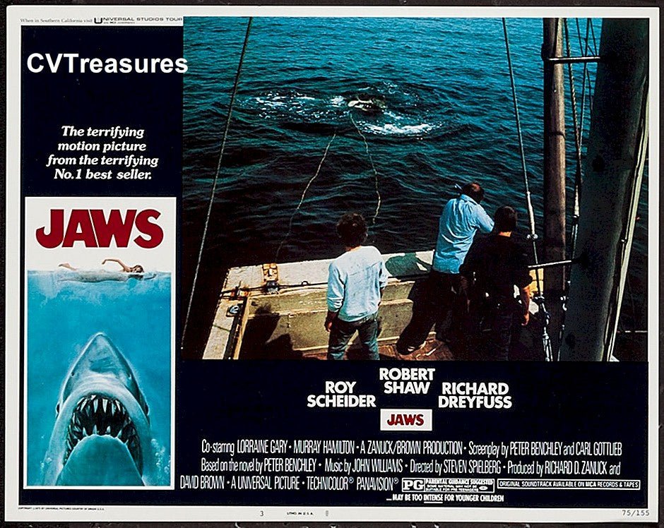 JAWS Poster Original Vintage Movie Poster Lobby Card 1975 6