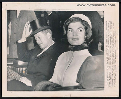 JFK John F KENNEDY Jackie Presidential Original Vintage Photo Picture