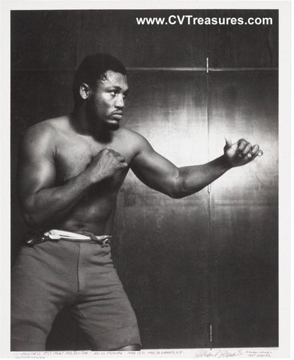 Joe Frazier Original In - Progress Test Print for Ali Frazier Fight Type 1 Photo 1971