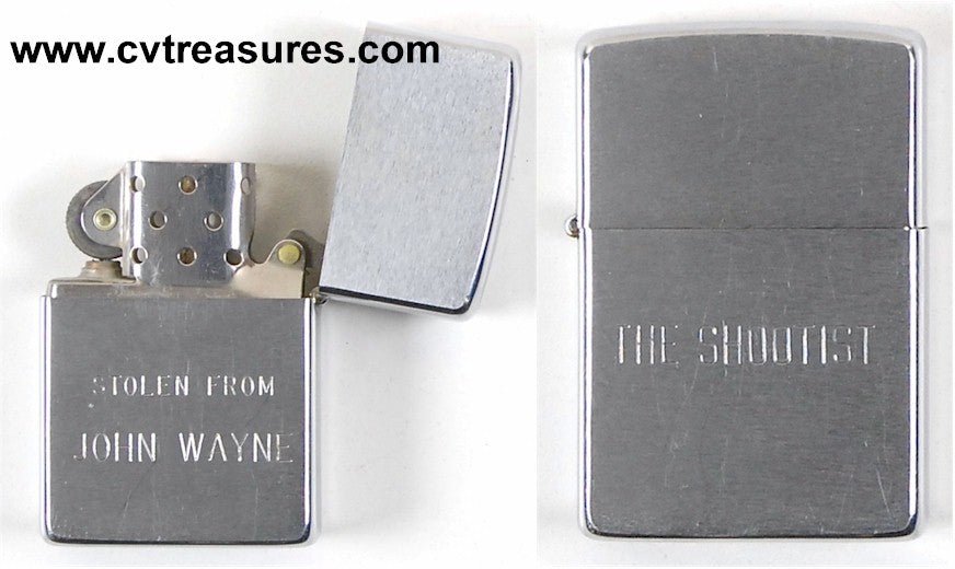John Wayne Personal Lighter Autographs Posters memorabilia, collectibles