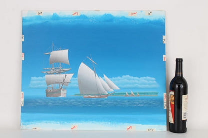 Keith Reynolds Painting Oil on Canvas Board Nautical Art Rurick